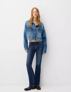 Расклешенные джинсы Bershka, синий