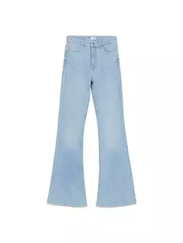 Расклешенные джинсы Bershka, светло-синий