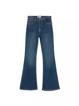 Расклешенные джинсы Bershka, темно-синий/небесно-голубой