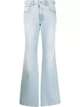 Расклешенные джинсы Bleach Baby OFF-WHITE, синий