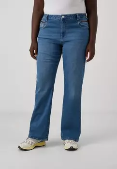 Расклешенные джинсы CARSANDRA ZIP BOX ONLY Carmakoma, синий деним
