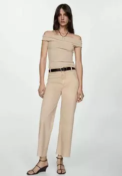 Расклешенные джинсы CATHERIN Mango, песочный