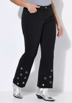 Расклешенные джинсы CLAIRE METALLSEN AM Angel of Style, черный