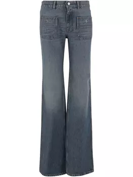 Расклешенные джинсы Coperni из хлопка, синий