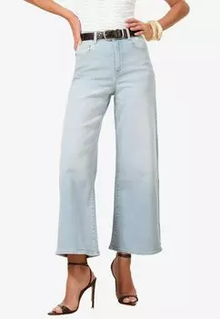 Расклешенные джинсы CROP WIDE LEG Lipsy, синий