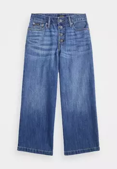 Расклешенные джинсы CROPPED WIDE LEG JEAN Ralph Lauren, синий деним