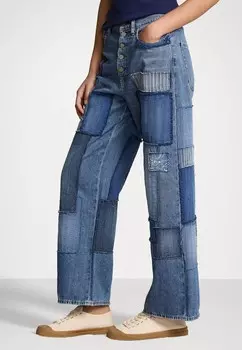 Расклешенные джинсы CROPPED WIDE Ralph Lauren, светло-голубой деним