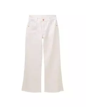 Расклешенные джинсы для девочки с карманами Dadati, белый