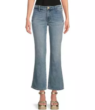 Расклешенные джинсы до щиколотки со средней посадкой Kut From The Kloth, синий