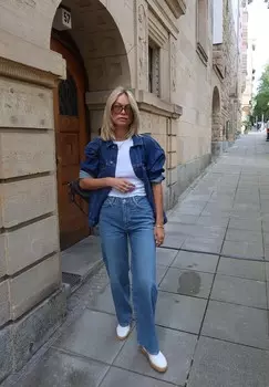 Расклешенные джинсы ENIJAA CROPPED ARMEDANGELS, синий деним