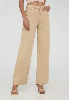 Расклешенные джинсы FIVE-POCKET WIDE Terranova, бежевый