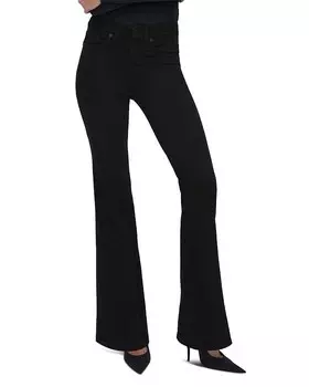 Расклешенные джинсы Good American Good Legs, черный