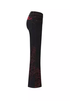 Расклешенные джинсы HEARTS FLARED Ed Hardy, черный