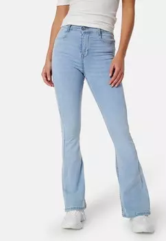 Расклешенные джинсы HIGH WAIST FLARED SUPERSTRETCH JEANS Bubbleroom, цвет Light Blue