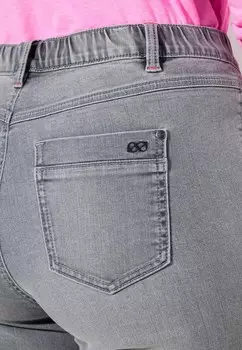 Расклешенные джинсы HIGH WAIST LAURASN, серый