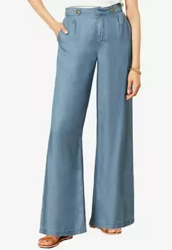 Расклешенные джинсы HIGH WAIST WIDE LEG TAILORED Love & Roses, синий