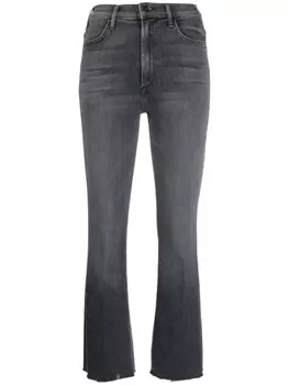 Расклешенные джинсы Hustler с завышенной талией MOTHER, серый