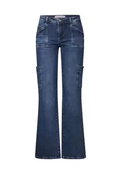 Расклешенные джинсы IM LOOK Street One, синий