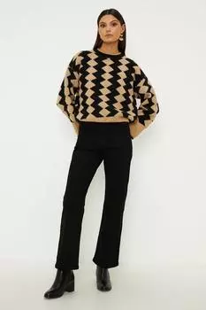 Расклешенные джинсы Josie Kick Oasis, черный