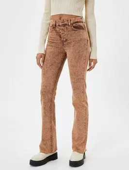 Расклешенные джинсы Koton, цвет Mocha