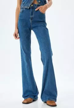 Расклешенные джинсы Koton, синий деним