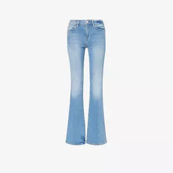 Расклешенные джинсы Le High Flare из эластичного денима с высокой посадкой Frame, цвет wavey