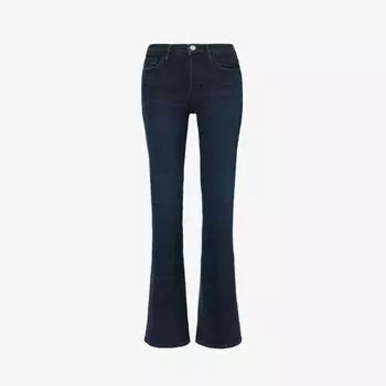 Расклешенные джинсы Le High Flare из эластичного денима с высокой посадкой Frame, синий