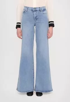 Расклешенные джинсы LE PALAZZO FRAME, светло-голубой
