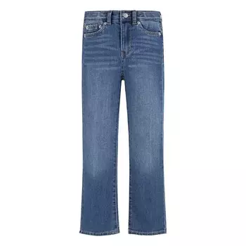 Расклешенные джинсы Levi's 726 для маленьких девочек с высокой посадкой, цвет Double Talk