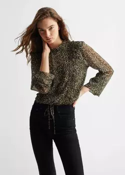 Расклешенные джинсы MANGO, черный