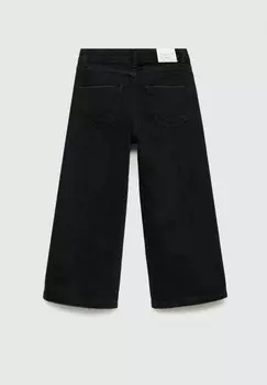 Расклешенные джинсы Mango Kids, цвет Black Denim