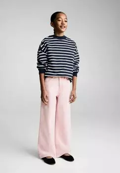 Расклешенные джинсы Mango Kids, фуксия