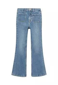 Расклешенные джинсы Mango Kids, синий