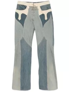 Расклешенные джинсы Marine Serre, синий