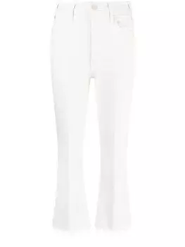 Расклешенные джинсы MOTHER, белый