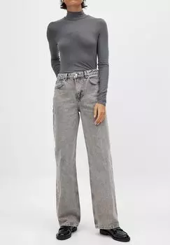 Расклешенные джинсы NA-KD, серый