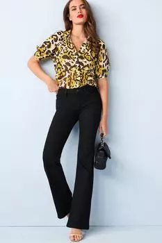 Расклешенные джинсы Next, черный