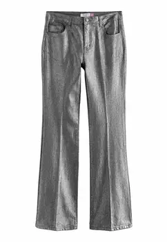Расклешенные джинсы Next, серебристый