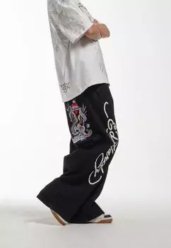 Расклешенные джинсы NY CITY XTRA OVERSIZED Ed Hardy, черный