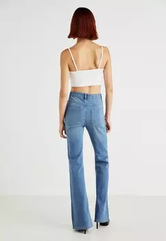 Расклешенные джинсы ONLHENNI LIFE RETRO ONLY, светло-голубой деним