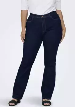 Расклешенные джинсы ONLY CARMAKOMA "CARSALLY", синий