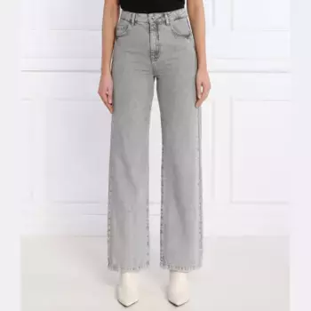Расклешенные джинсы Patrizia Pepe, серый