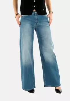Расклешенные джинсы PLEASE, синий