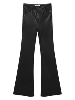 Расклешенные джинсы Pull&Bear, черный