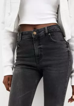 Расклешенные джинсы PULL&BEAR, цвет Mottled Grey