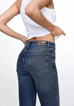 Расклешенные джинсы PULL&BEAR, темно-синий