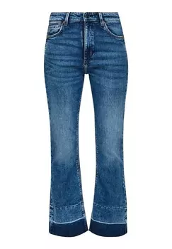 Расклешенные джинсы REENA QS, темно-синий деним