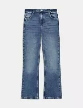 Расклешенные джинсы Regular Fit Denim Marks & Spencer, цвет Denim