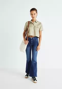 Расклешенные джинсы RENATA GAP, темно-синий