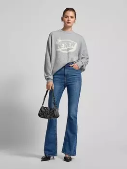 Расклешенные джинсы с 5-карманным дизайном Review, синий